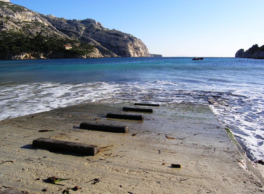 Arrivée dans la calanque de Sormiou