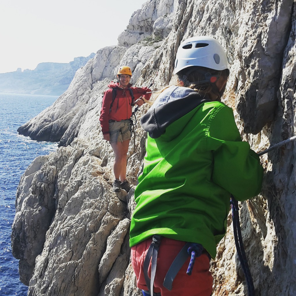 Au Bec, passage technique au dessus de la mer